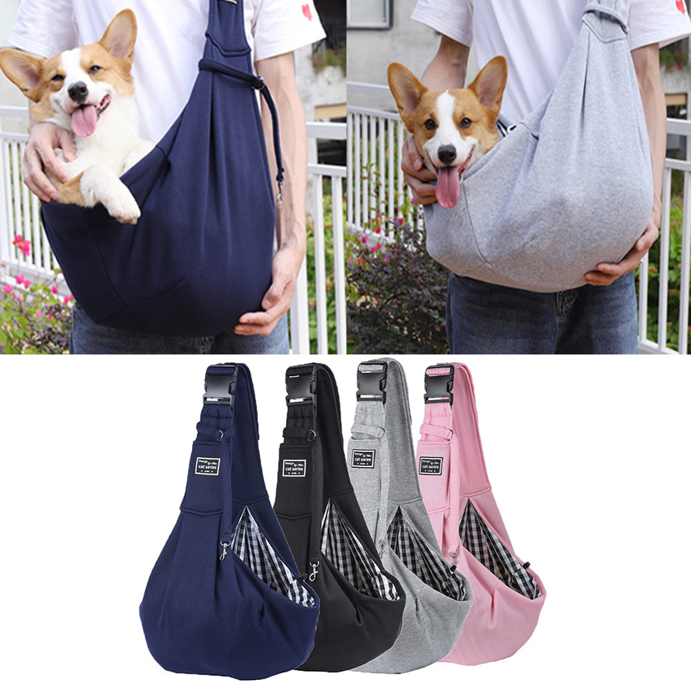 Comfortable Cotton Pet Carrier Bag Shoulder Sling Tote For Travel