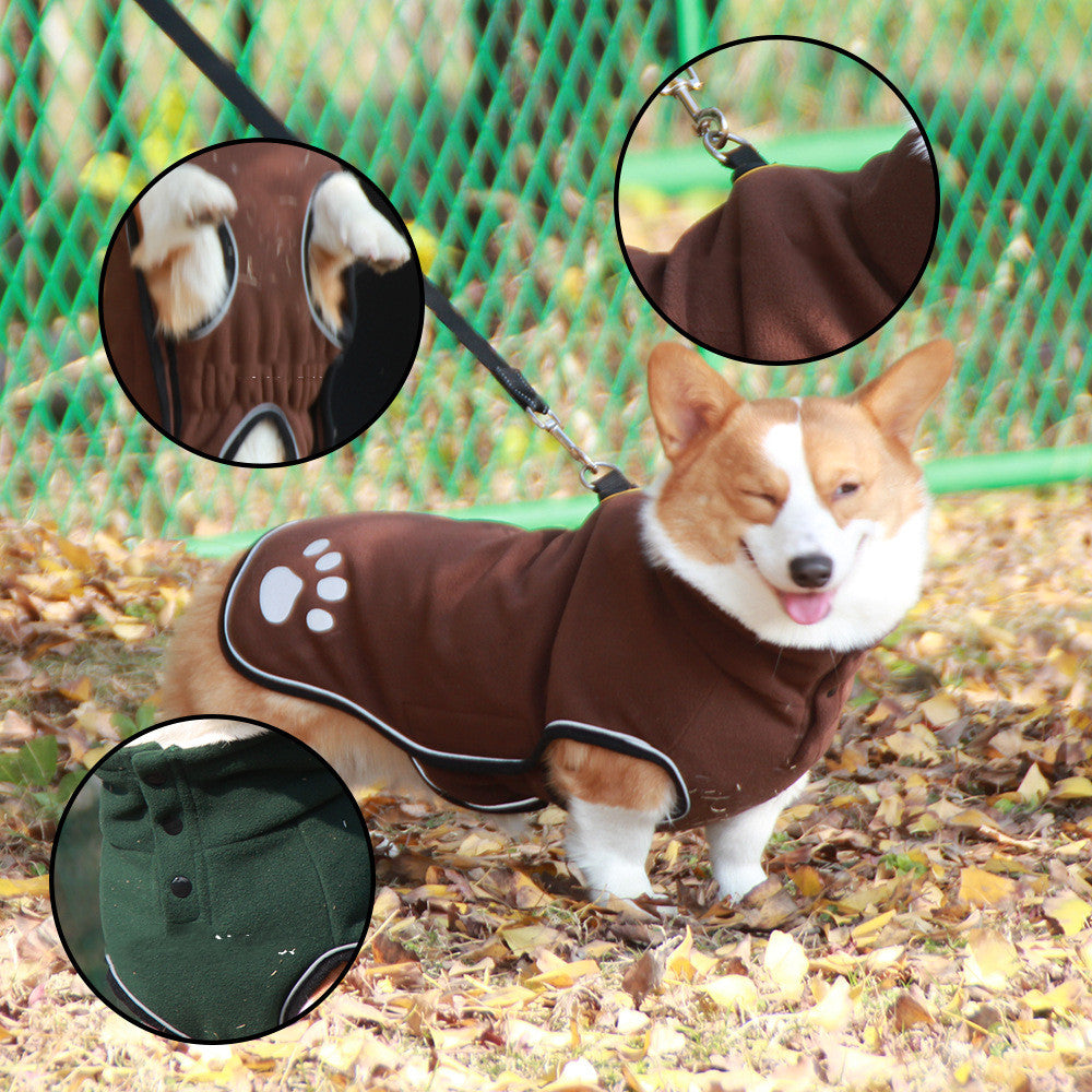 Pet Waterproof Sweater Coat Warm Protective Outerwear