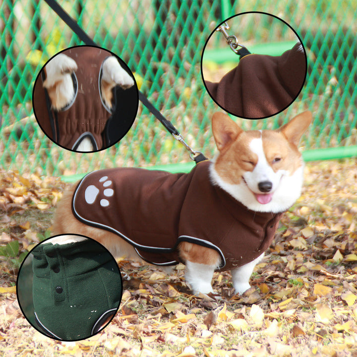 Pet Waterproof Sweater Coat Warm Protective Outerwear
