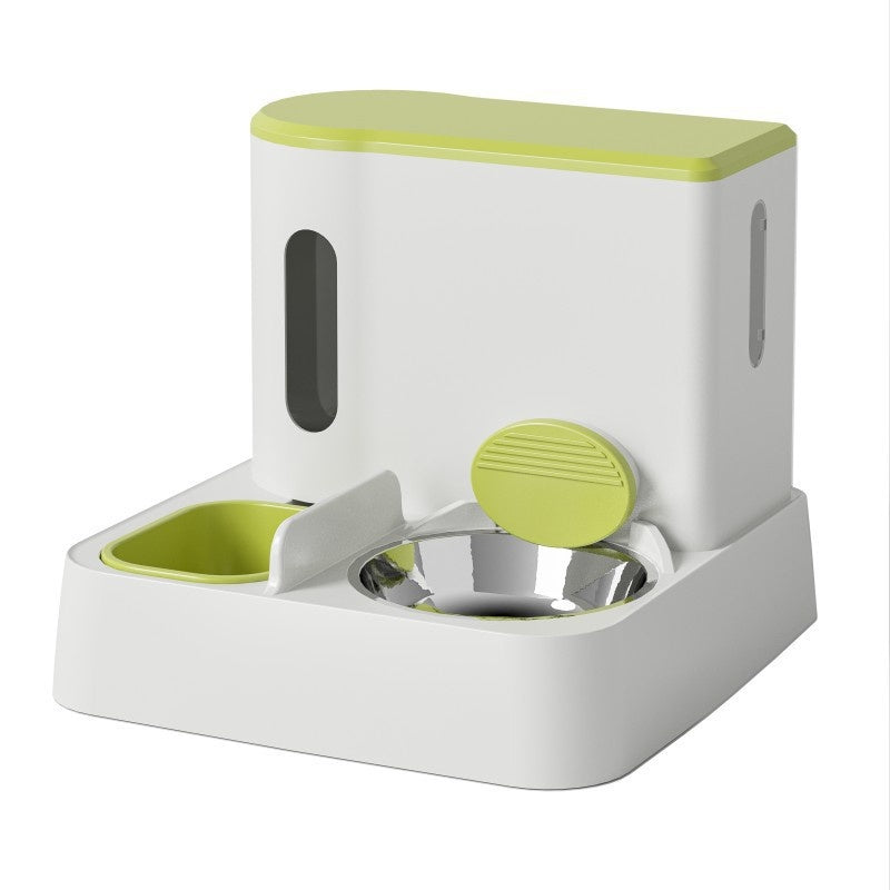 Automatic Pet Feeder and Water Dispenser Integrated Double Bowl