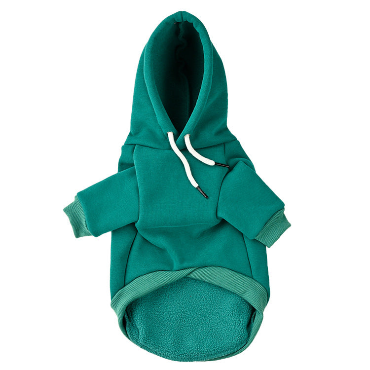 Pet Fashion Hooded Sweater Simple Warm Knit Clothing