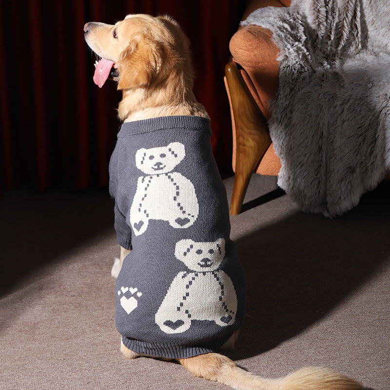 Pet Winter Thick Warm Sweater Large Soft Knit Clothing