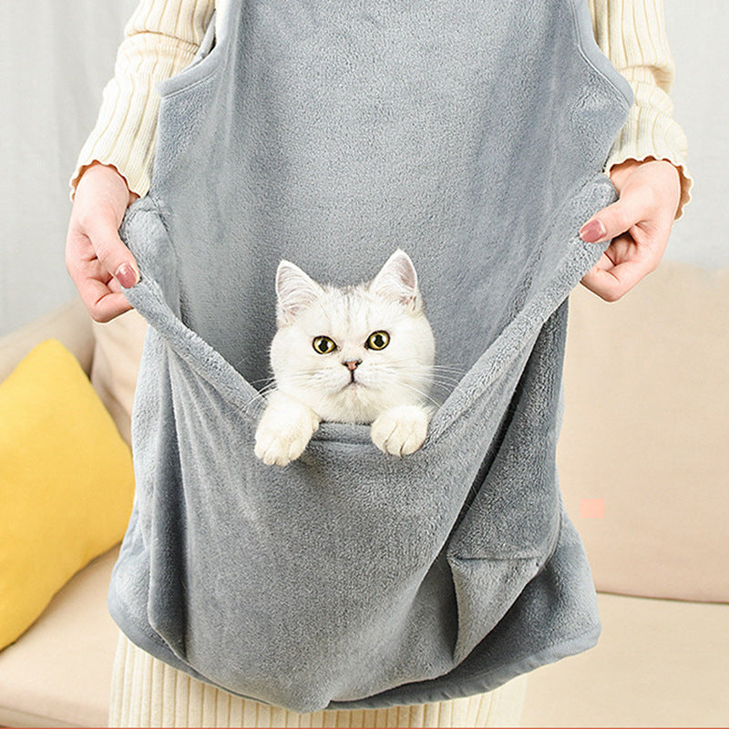 Outdoor Pet Carrier Apron For Hands-Free Travel And Comfort