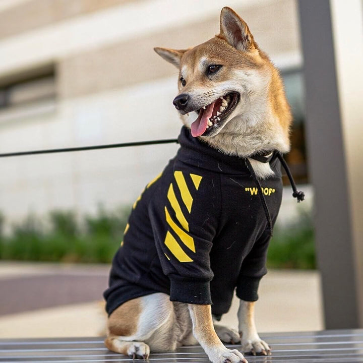 Pet Fashion Three-Stripe Sweater Autumn Winter Sports Clothing