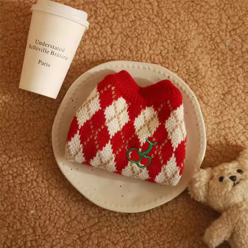 Cute Pet Sweater Autumn Winter Soft Warm Knit Clothing