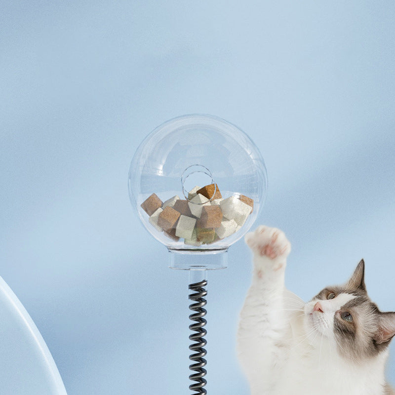2-in-1 Pet Turntable Ball Toy Interactive Food Dispensing Fun Toy