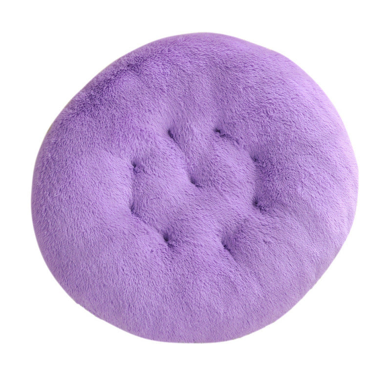 Round Plush Pet Bed Warm Soft Sleep Mat for Pets
