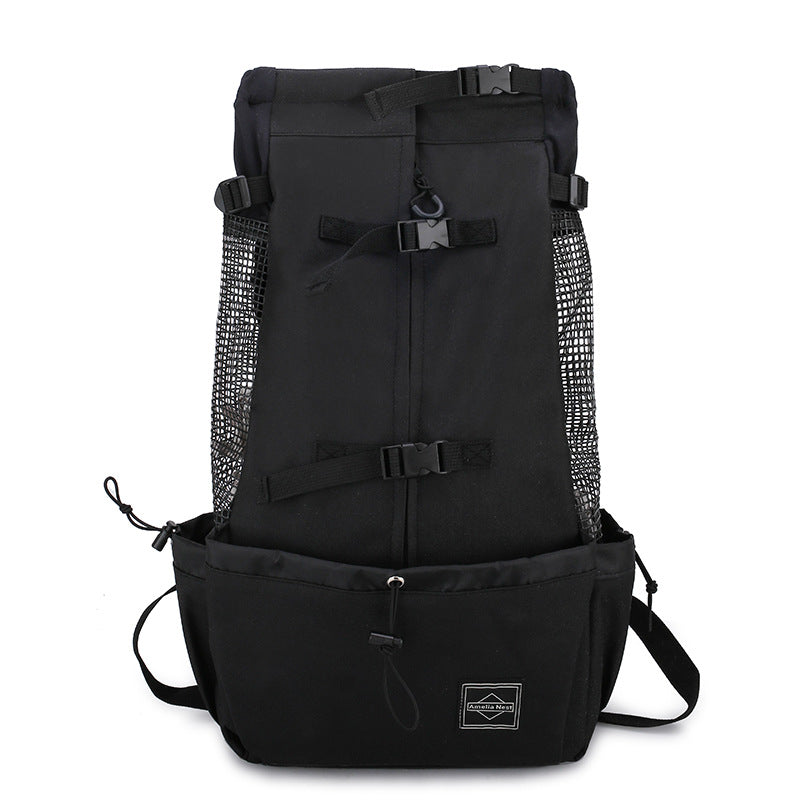 Pet Carrier Backpack Double Shoulder Portable Outdoor Travel Bag