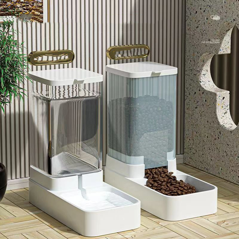 Automatic Pet Food And Water Dispenser Dual Function Feeder