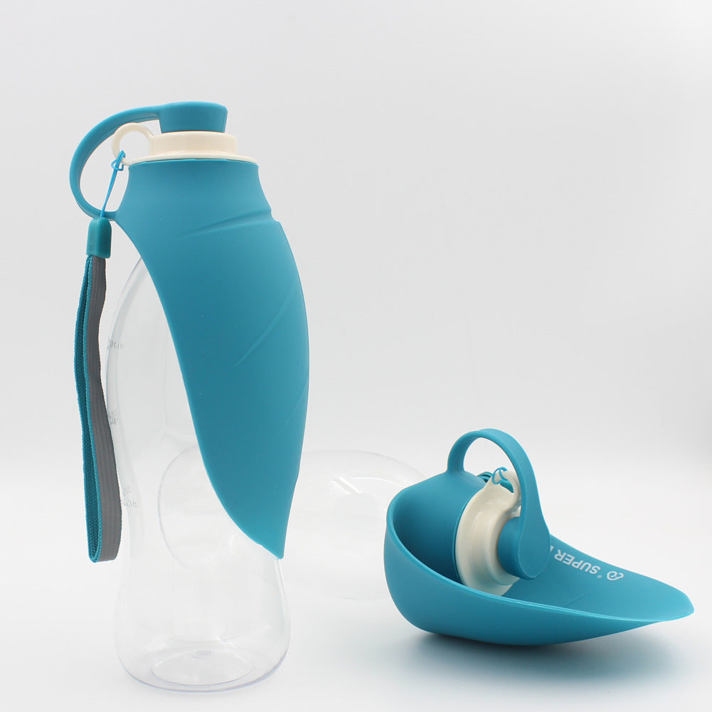 Portable Pet Water Dispenser Leak Proof Bottle With Cup Bowl