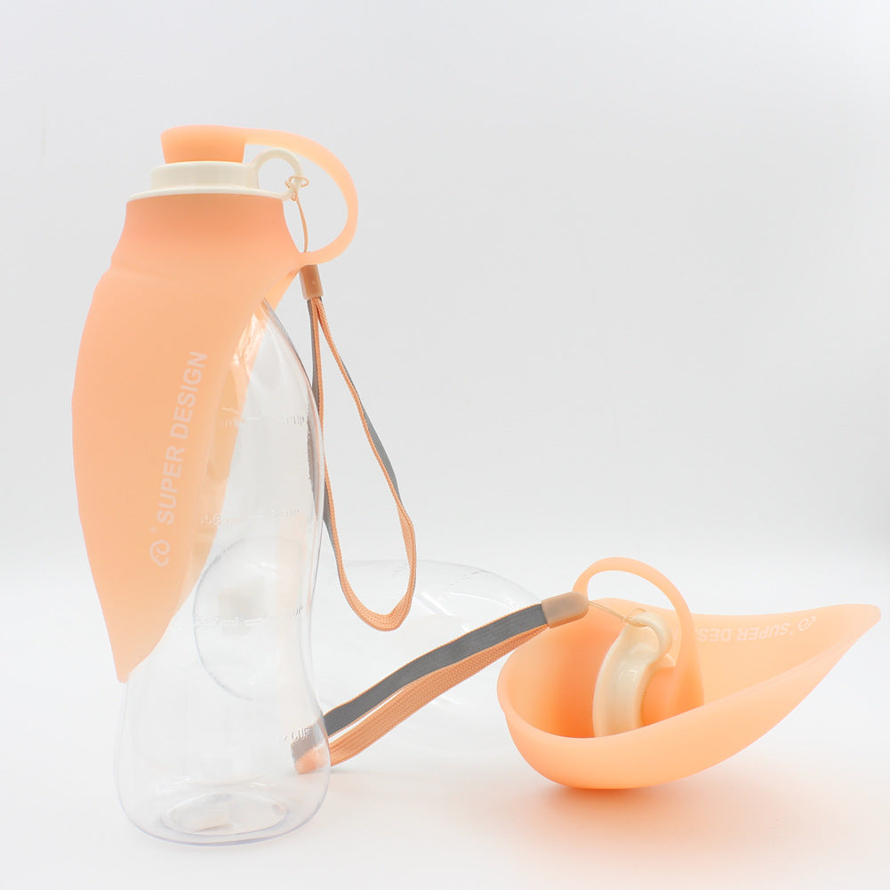 Portable Pet Water Dispenser Leak Proof Bottle With Cup Bowl