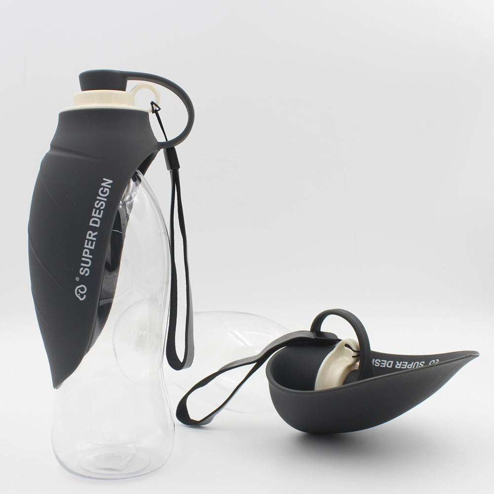 Portable Pet Water Dispenser Leak Proof Bottle With Cup Bowl