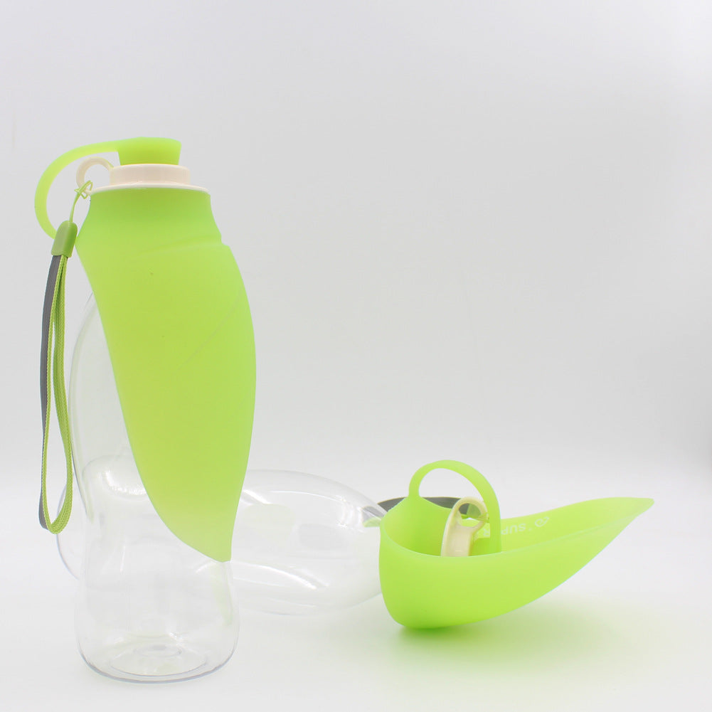 Portable Pet Water Dispenser Leak Proof Bottle With Cup Bowl