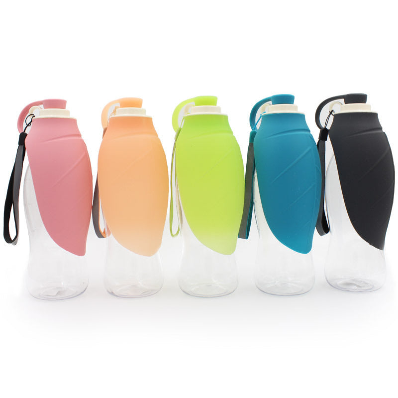 Portable Pet Water Dispenser Leak Proof Bottle With Cup Bowl