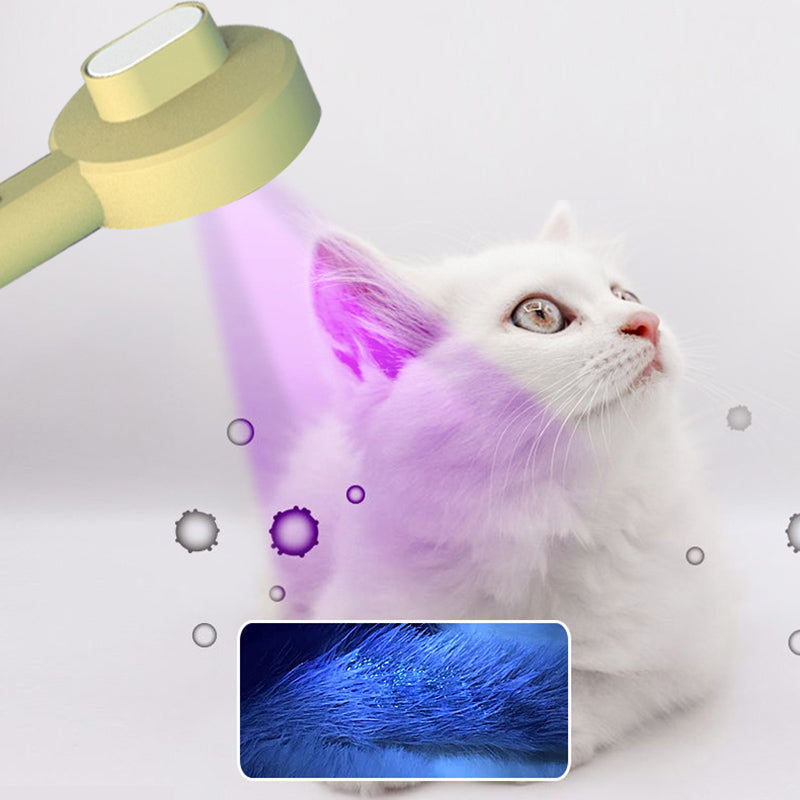 2-In-1 Pet Grooming Comb With UVC Detection And Hair Removal