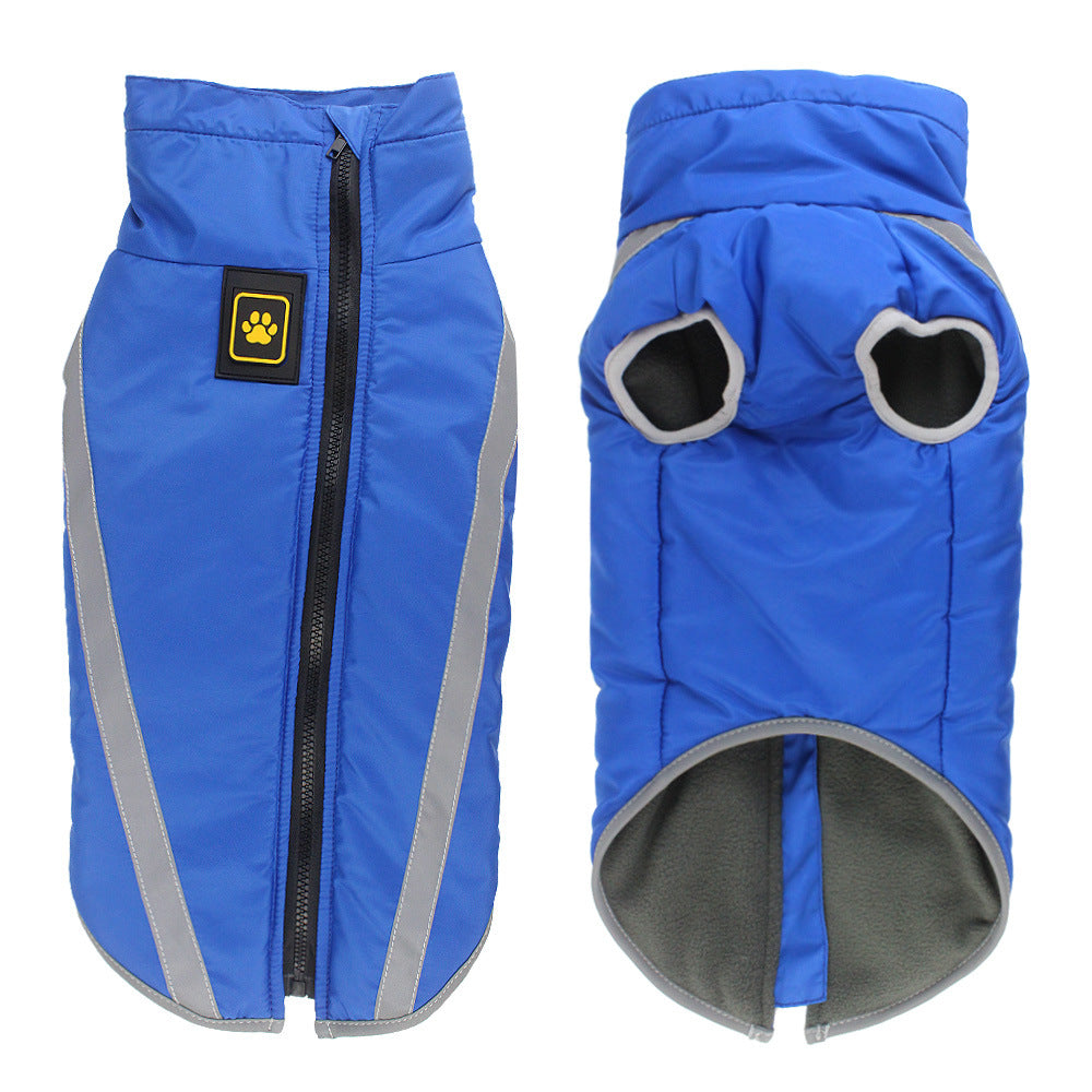 Pet Winter Reflective Padded Jacket Warm Soft Outerwear