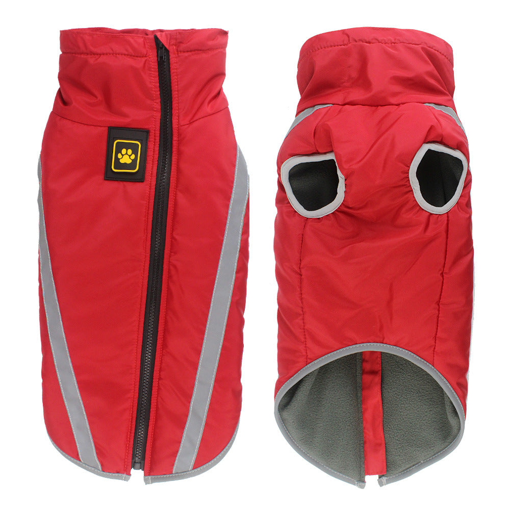 Pet Winter Reflective Padded Jacket Warm Soft Outerwear