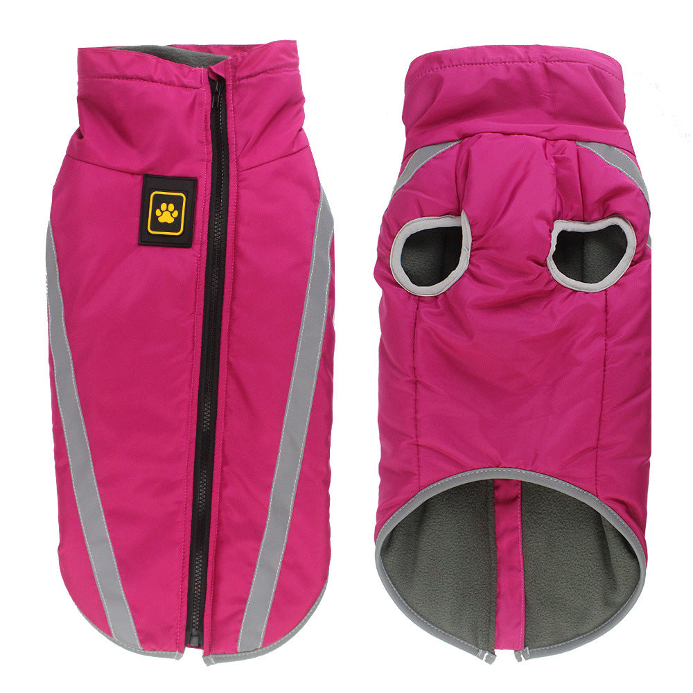 Pet Winter Reflective Padded Jacket Warm Soft Outerwear