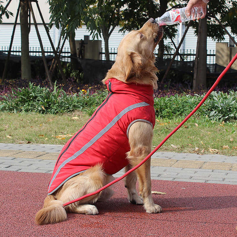 Pet Winter Reflective Padded Jacket Warm Soft Outerwear