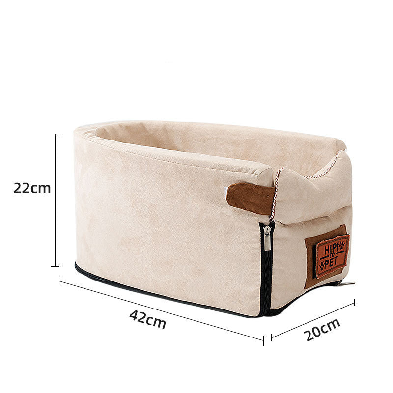 Car Safety Pet Bed Travel Seat With Central Control Carrier
