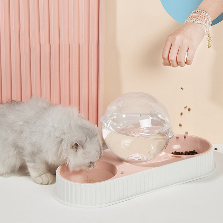 Automatic Plastic Pet Water and Food Dispenser Feeder