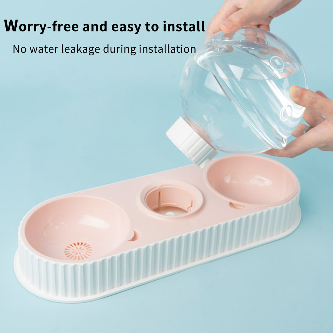 Automatic Plastic Pet Water and Food Dispenser Feeder