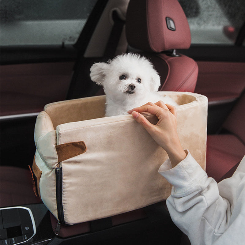 Car Safety Pet Bed Travel Seat With Central Control Carrier