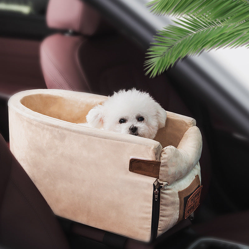 Car Safety Pet Bed Travel Seat With Central Control Carrier
