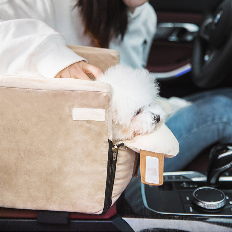 Car Safety Pet Bed Travel Seat With Central Control Carrier