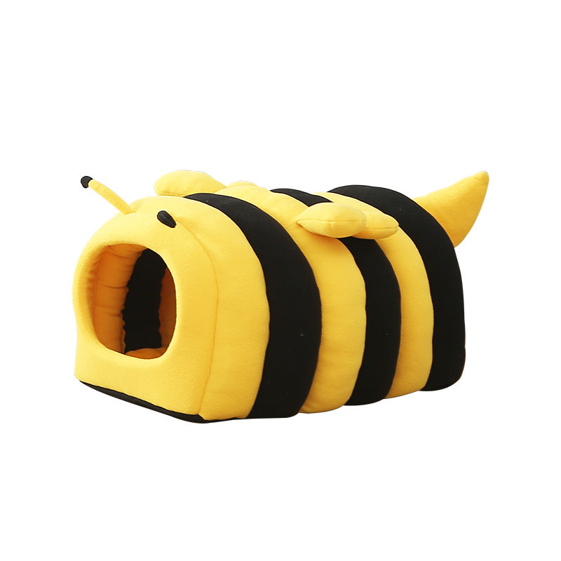 Semi Enclosed Warm Pet Nest Bed For Deep Comfortable Sleep