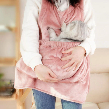 Outdoor Pet Carrier Apron For Hands-Free Travel And Comfort