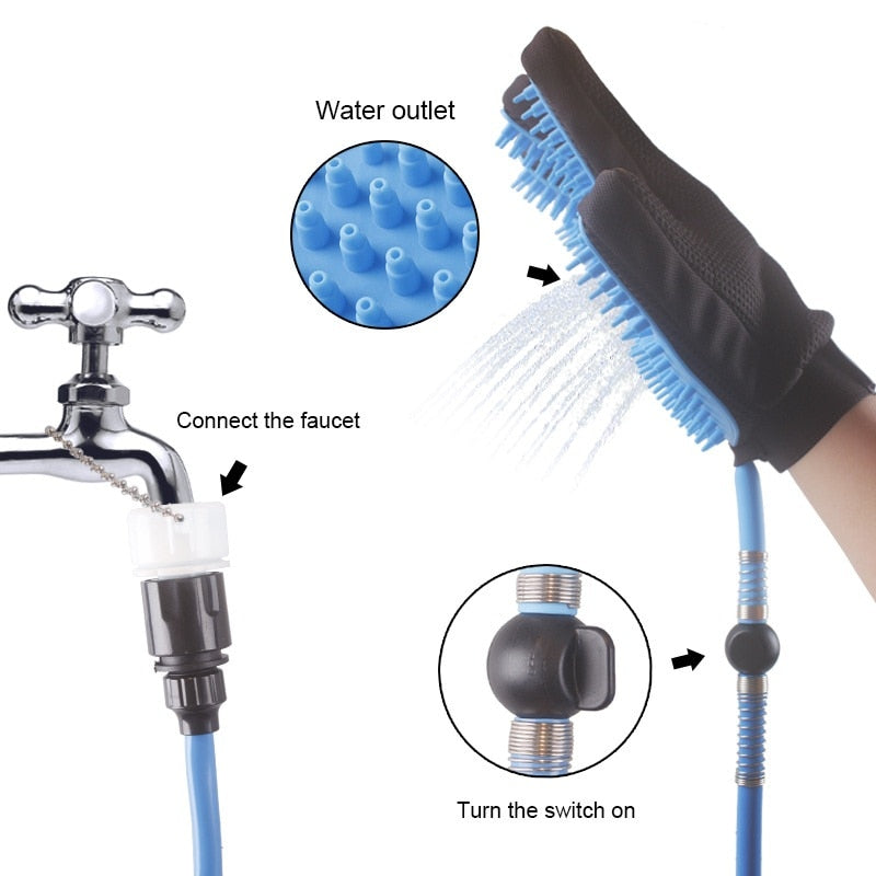 Handheld Pet Shower Head Bathing and Grooming Tool
