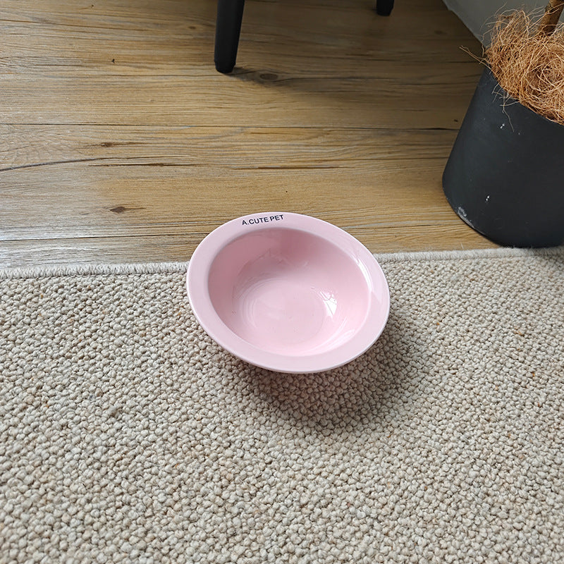 Anti-Tumble High-Leg Pet Water and Food Bowl Ceramic Double Set
