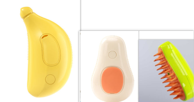 Electric Steam Pet Brush Self-Cleaning Grooming Comb for Massage
