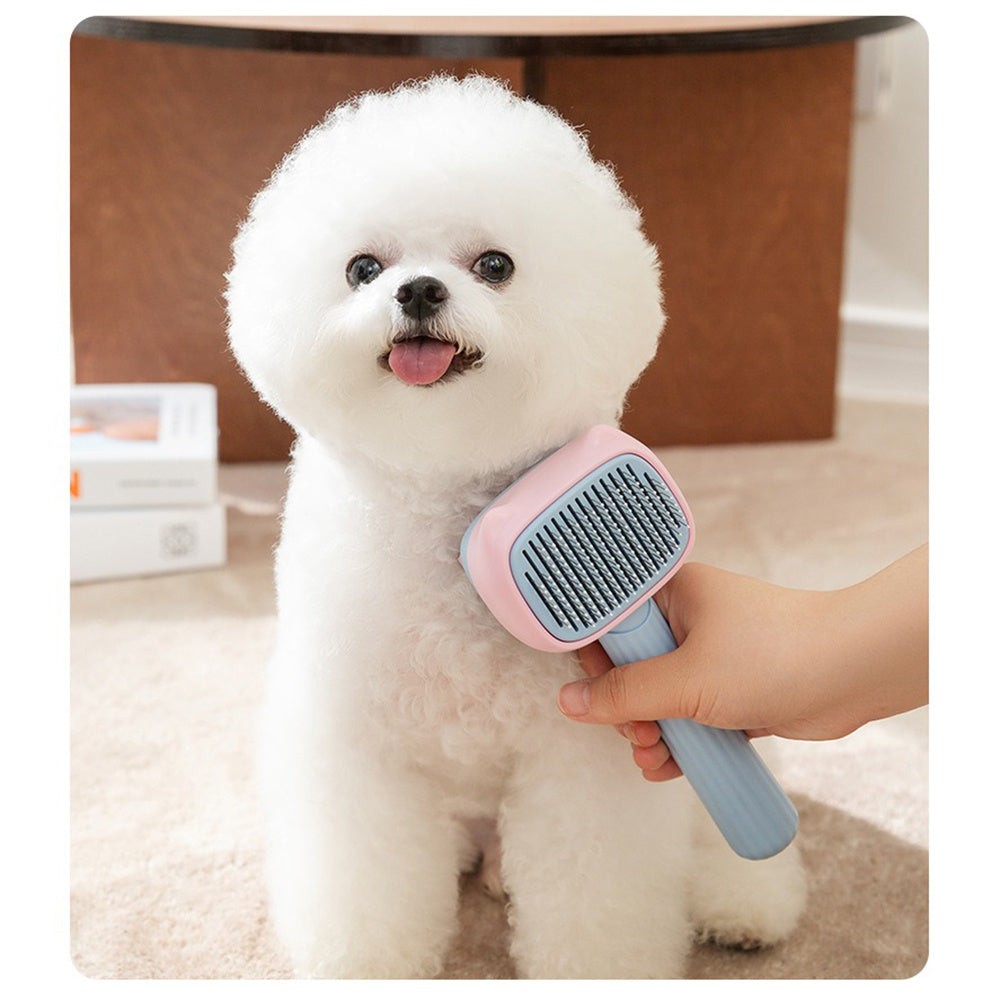 Pet Deshedding Grooming Brush And Dematting Comb For All Coats