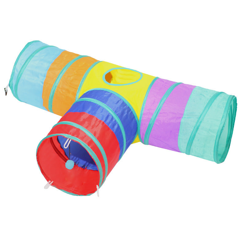 Foldable Pet Tunnel Interactive Climbing Path Fun Toy
