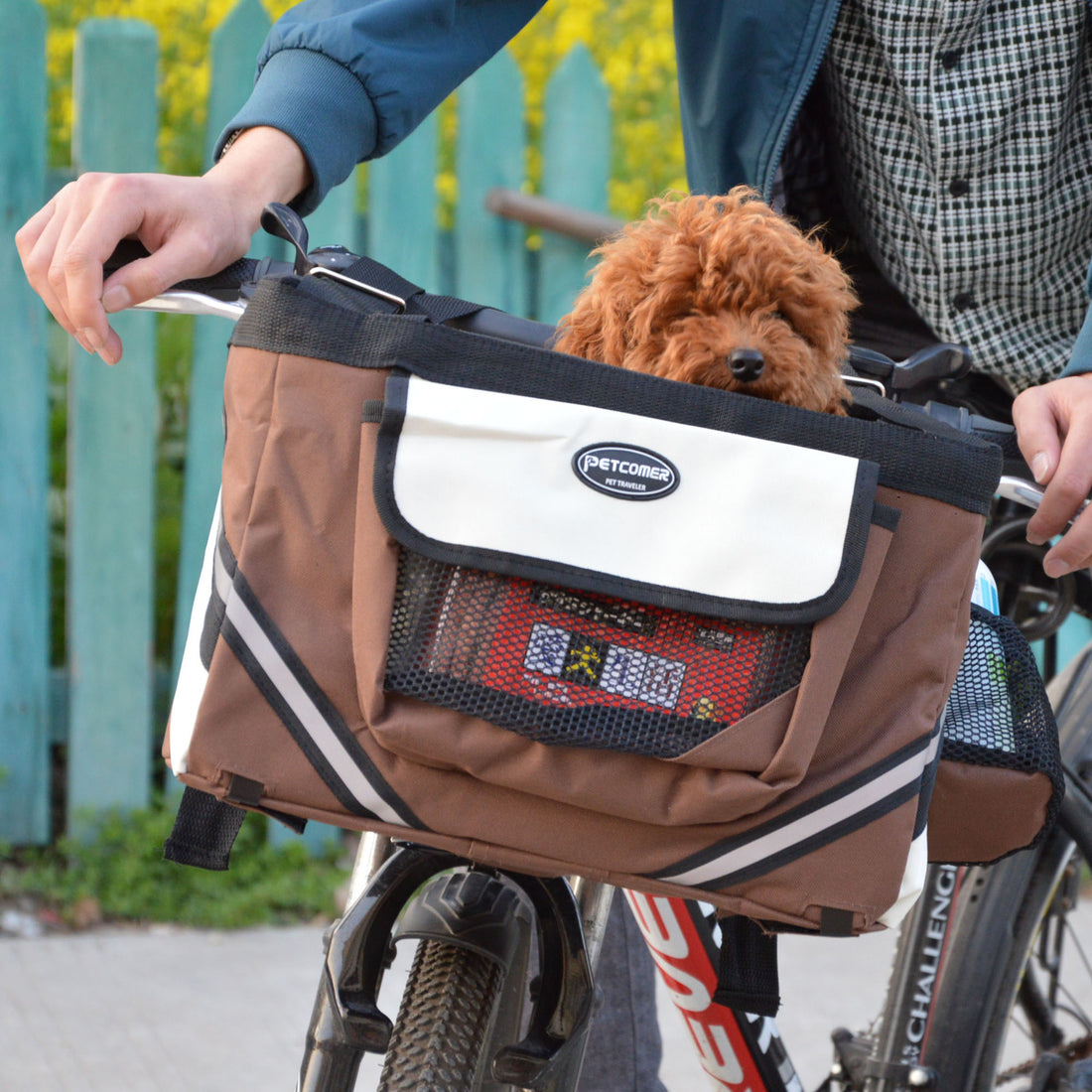 Pet Bicycle Carrier Bag Removable Front Handlebar Basket Carrier