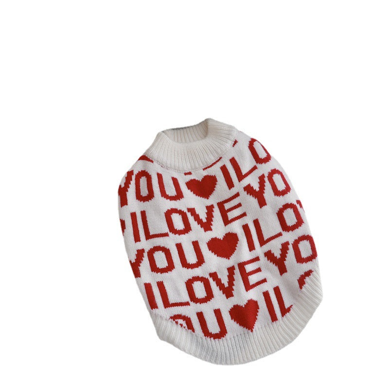 Pet Padded Sweater Warm Soft Knit Clothing for Pets