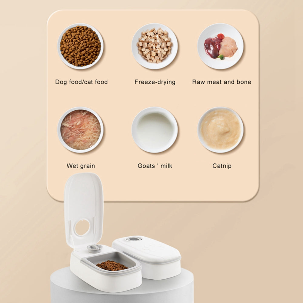 Automatic Smart Pet Feeder Timer Stainless Steel Bowl Dispenser