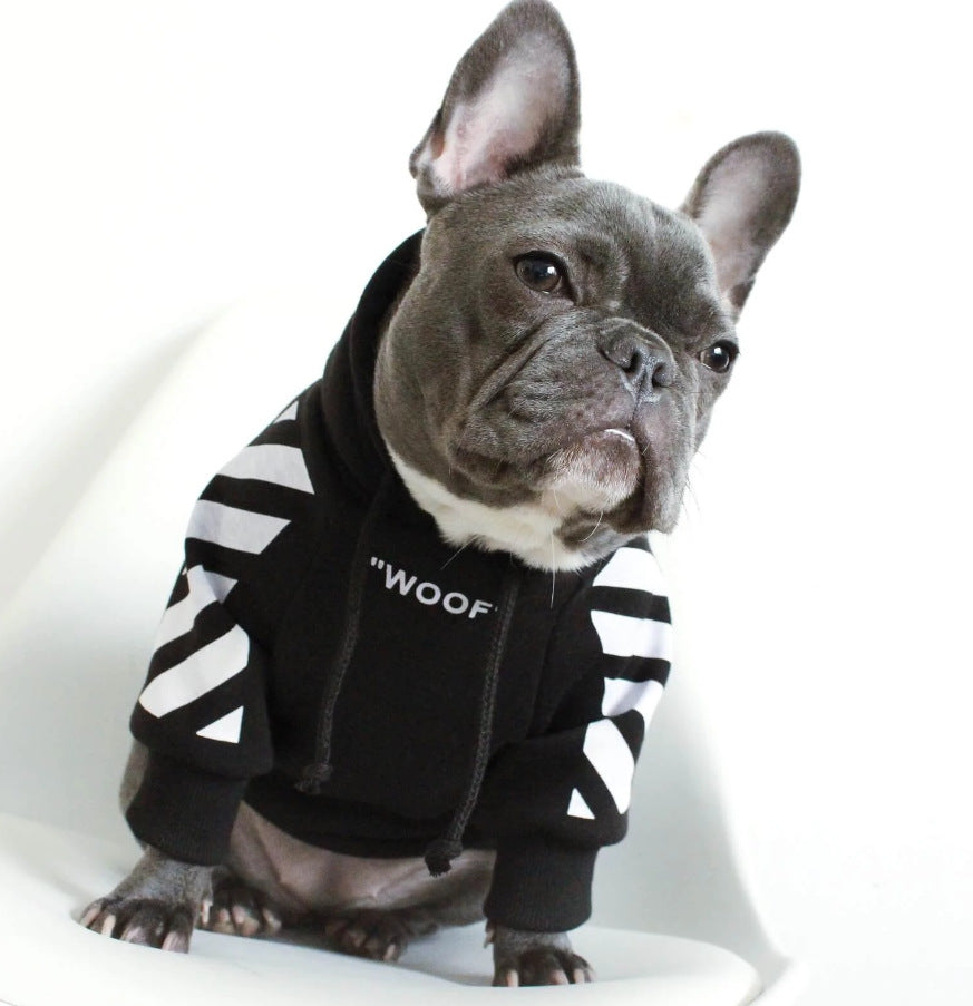 Pet Fashion Three-Stripe Sweater Autumn Winter Sports Clothing