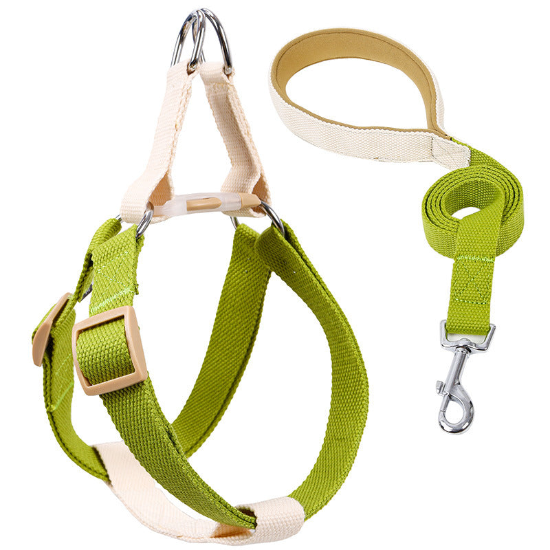Colorful Pet Drawstring Vest Leash Adjustable Walking Harness