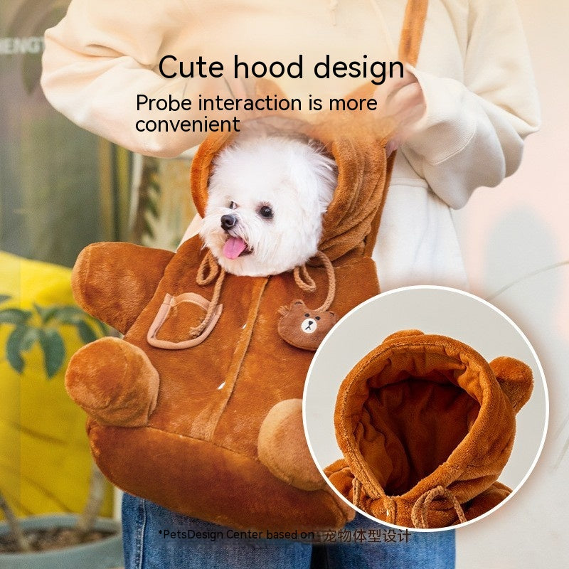 Animal-Shaped Pet Carrier Backpack With Shoulder Strap For Travel