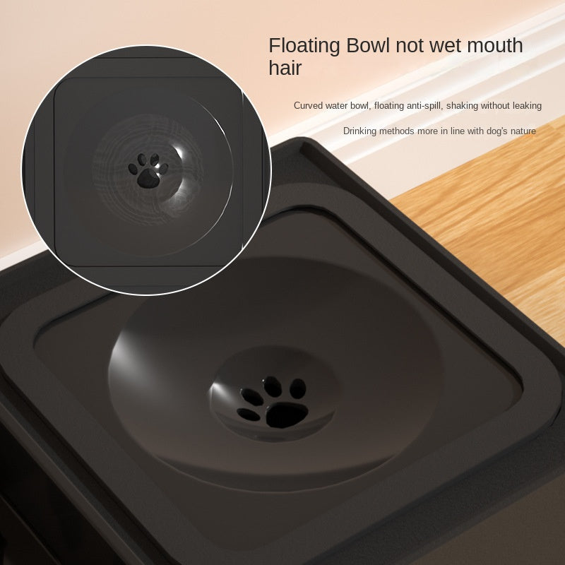 Adjustable Elevated Pet Double Bowl Stainless Steel Feeding Station