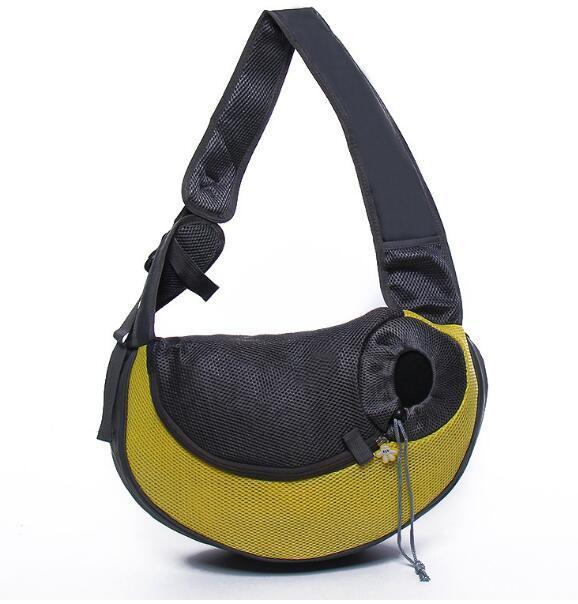 Outdoor Mesh Pet Carrier Bag Comfortable Single Shoulder Sling Tote