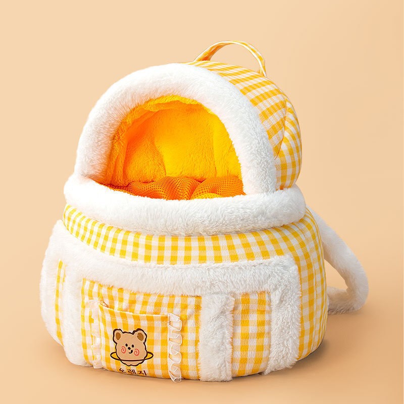 Animal-Shaped Pet Carrier Backpack With Shoulder Strap For Travel