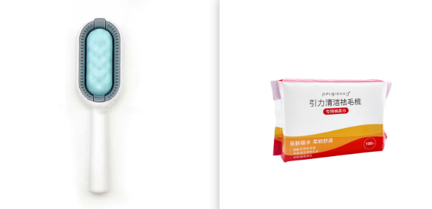 Pet Grooming Brush Dematting Comb With Tank For Hair Removal