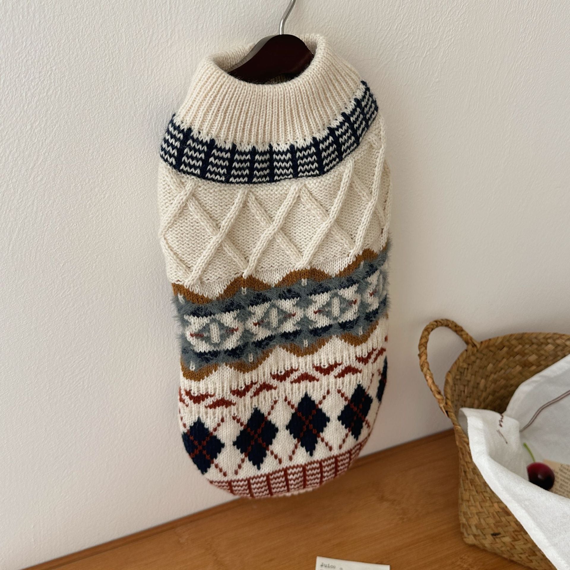 Autumn Winter Pet Sweater Soft Warm Knit Clothing