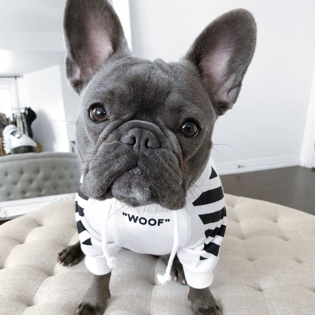 Pet Fashion Three-Stripe Sweater Autumn Winter Sports Clothing