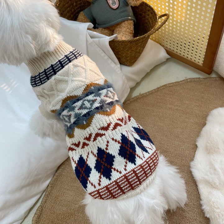 Autumn Winter Pet Sweater Soft Warm Knit Clothing