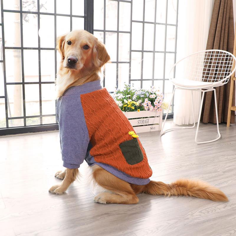 Pet Winter Thickened Sweater Warm Large Knit Clothing